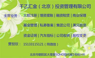 注册北京投资发展公司需要满足哪些条件